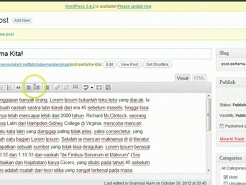 Tutorial WordPress: Cara Menambahkan Post (Artikel Blog)