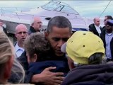 Obama visita áreas atingidas por Sandy