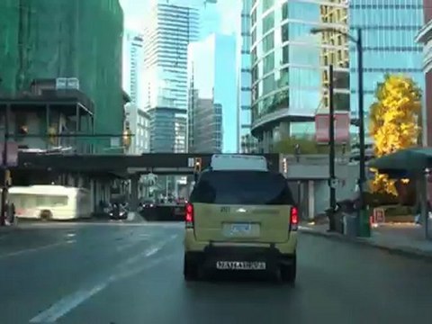 Vancouver Downtown Driving around