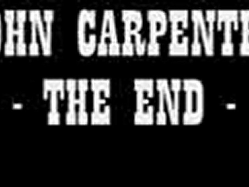 JOHN CARPENTER - THE END - (Enstrumental)