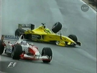 Firman and Panis Crash in Brazil 2003