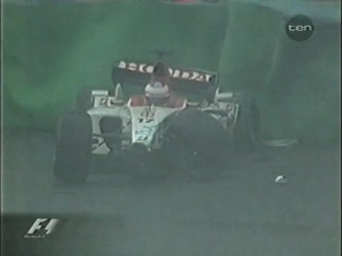 Button Crash in Brazil 2003
