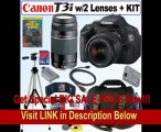 BEST PRICE Canon EOS Rebel T3i 18 MP CMOS Digital SLR Camera with EF-S 18-55mm f/3.5-5.6 IS II Zoom Lens & EF 75-300mm f/4-5.6 III USM Telephoto Zoom Lens   16GB Deluxe Accessory Kit
