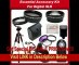 BEST BUY Ultimate Accessory Kit For Canon Rebel T3 (EOS 1100D), T3i (EOS 600D) Digital SLR Cameras (Which Have the Following Canon Lenses - 18-55mm, 55-250mm, 75-300mm, 50mm 1.4): Includes - 0.45x Wide Angle Lens, 2x Telephoto Lens, 3 Piece Professsional