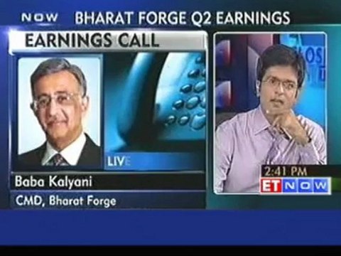 Bharat Forge Q2 PAT at Rs 106 Cr (YoY), sales down by 3.4%