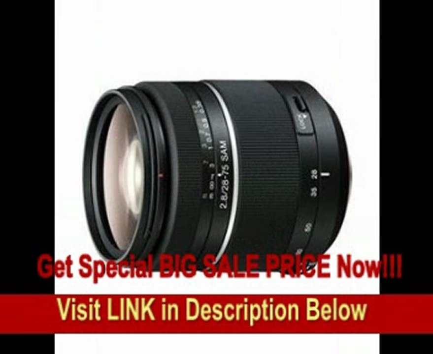 BEST PRICE Sony 28-75mm f/2.8 Smooth Autofocus Motor (SAM) Full Frame Lens for Sony Mount Digital SLR Cameras