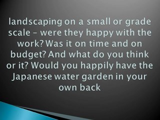 The Key to Landscaping Services