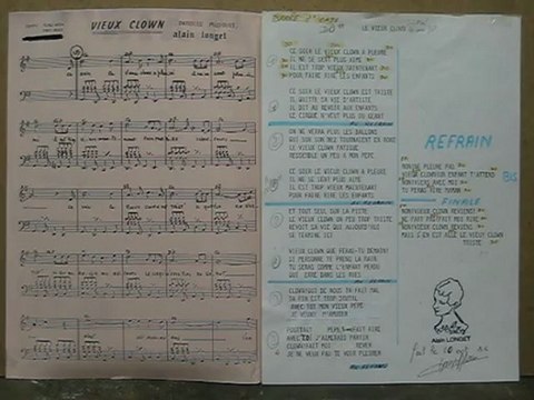 Le vieux Clown Auteur compositeur Interprète Alain LONGET 1988 Sacem Sélectionné aux SESAMES de la MUSIQUE PARIS