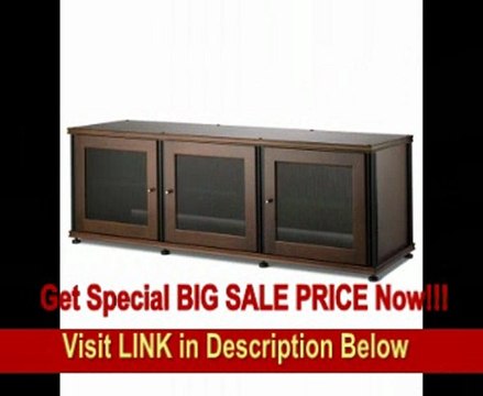 BEST PRICE Salamander Synergy 237 A/V Cabinet with Three Doors -Walnut/Black