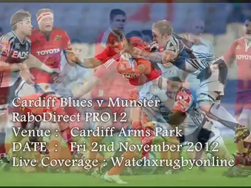 Watch Rugby Cardiff Blues vs Munster Live Online 2012 2 Nov