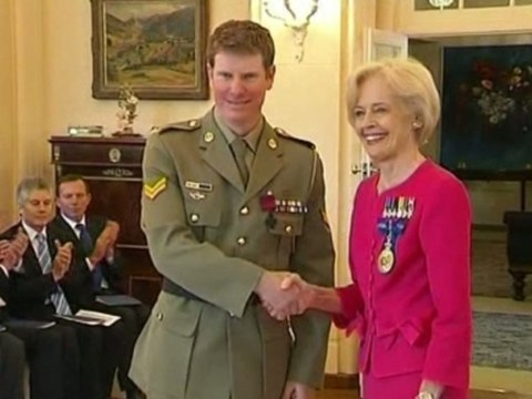 Australian soldier receives highest military honour