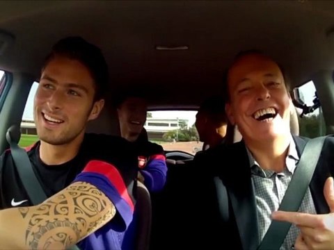 Quand Olivier Giroud joue les fous du volant !