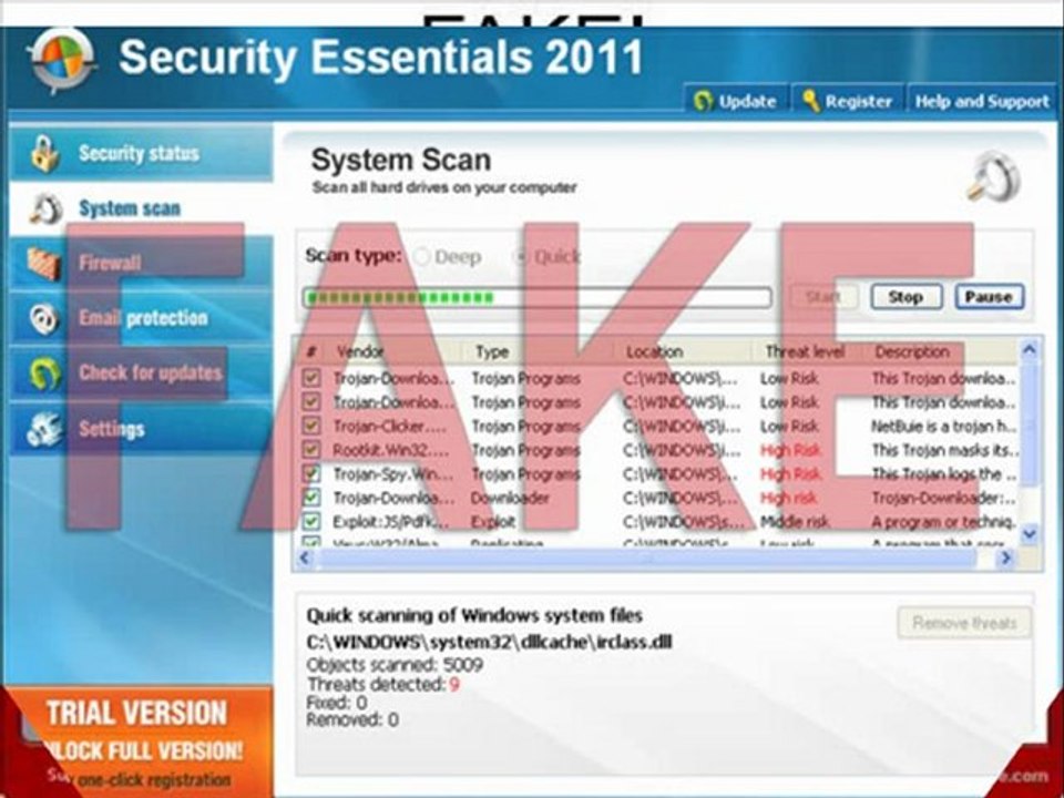 Trojan:Win32 Urausy.A 3