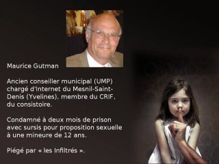 maurice gutman - membre de l UMP et du CRIF - les infiltrés sur france 2 piège le pédophile