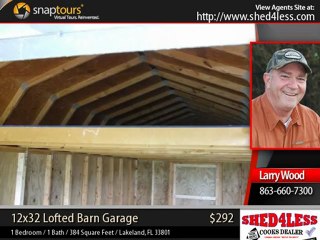 shed4less - 12x32 Lofted Barn (No credit Check Guarantee)