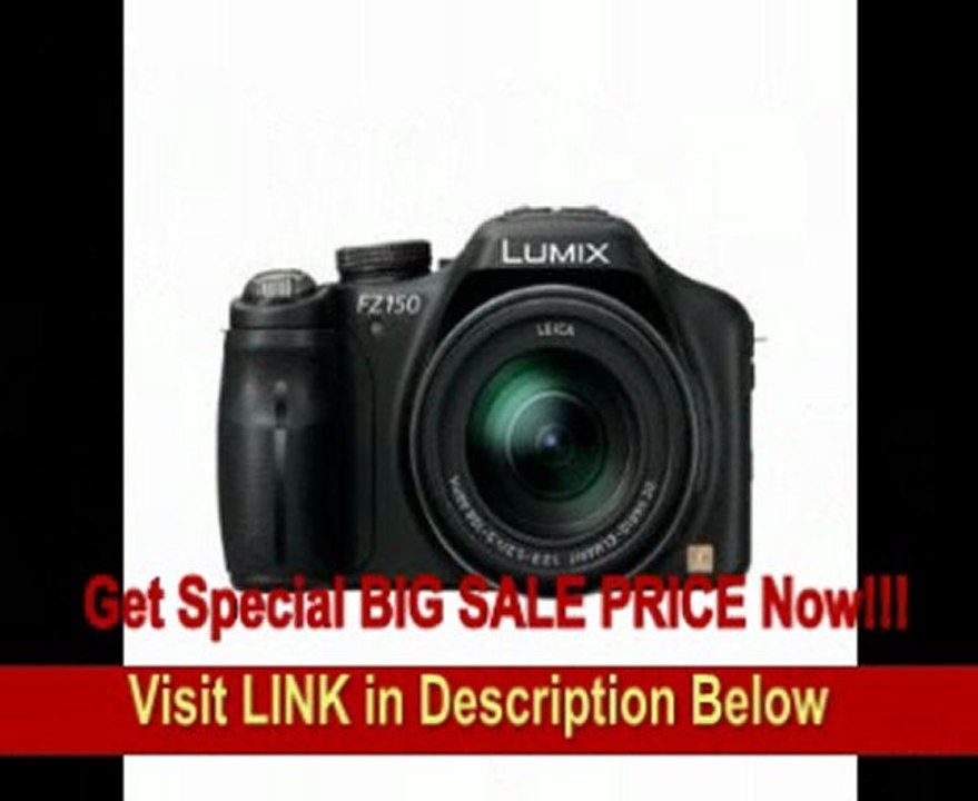 BEST PRICE Panasonic DMC-FZ150 Digital Camera (Black) With SSE Pro Lens Package: Includes - 0.45x High Definition Wide Angle Lens, 2x Telephoto Lens, 3 Piece Pro Filter Kit (UV,CPL,FLD), 8GB SDHC Memory Card, Soft Carrying Case and much more...