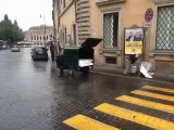 L'attacchino di Storace gira la città con Apino e colla