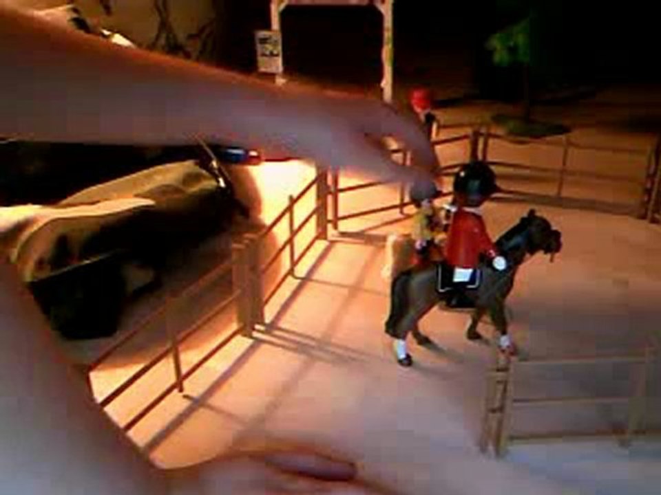 Histoire playmobil : Le cours d'équitation.