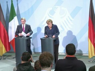 Merkel encontra primeiro-ministro da Irlanda
