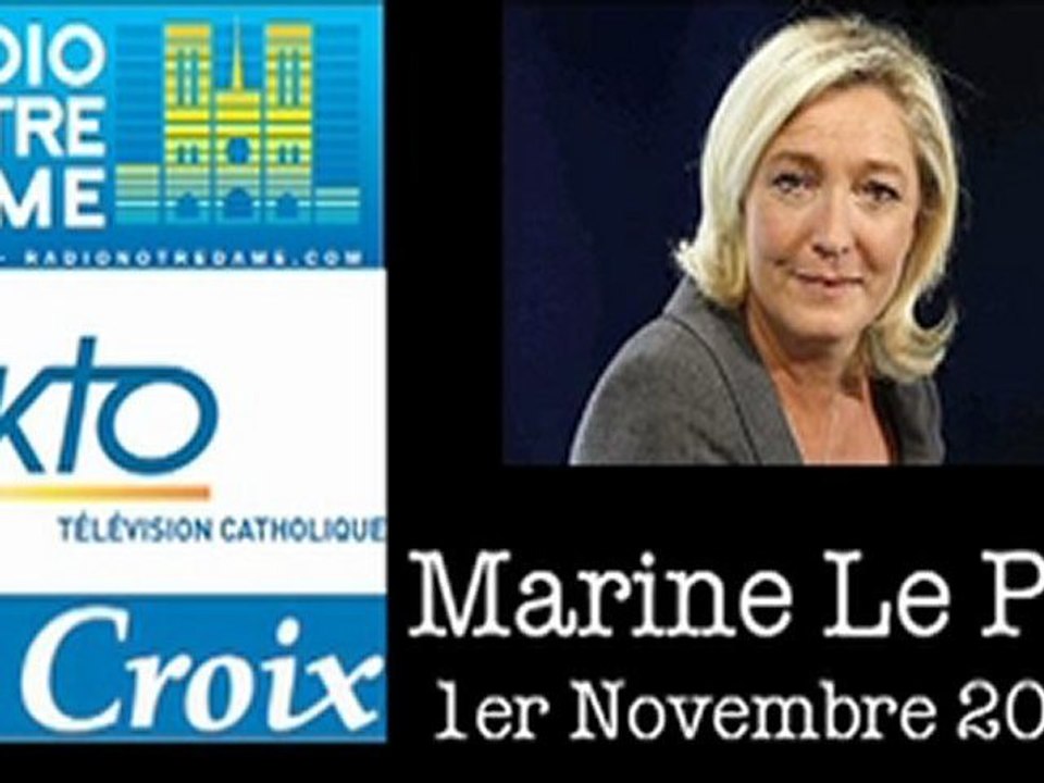 Marine Le Pen. 1er novembre 2012