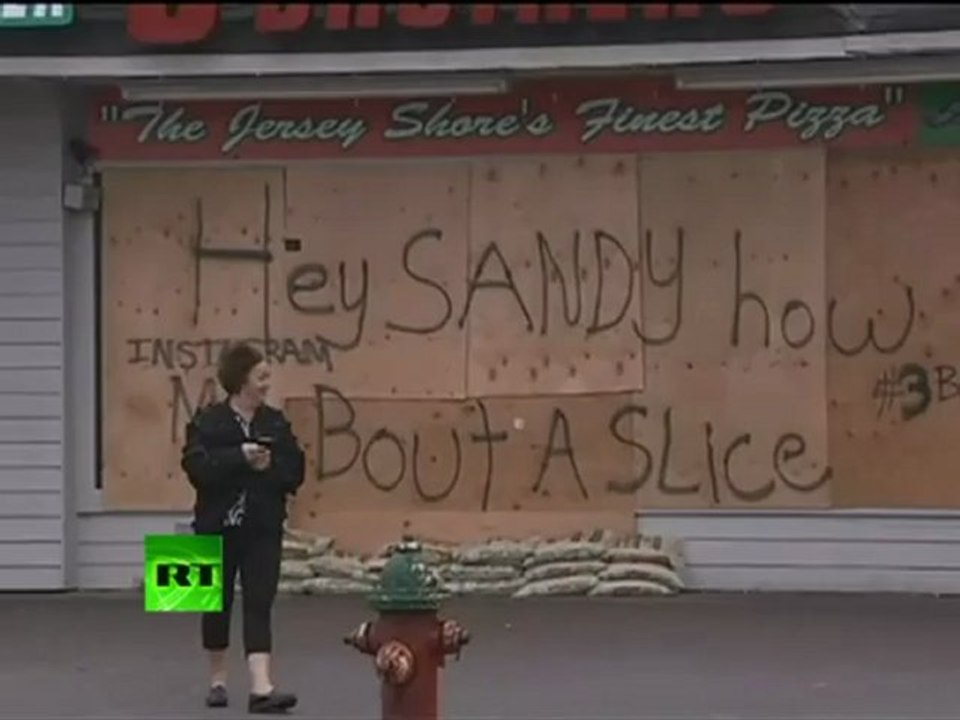 Frankenstorm Sandy: First video of giant waves hitting US coast