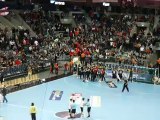 Allemagne -  Monténégro / Fin de match-Célébration Monténégro / Handball Qualifs Euro 2014