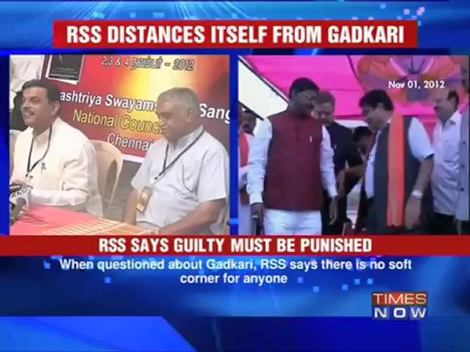 RSS distances from BJP Pres?