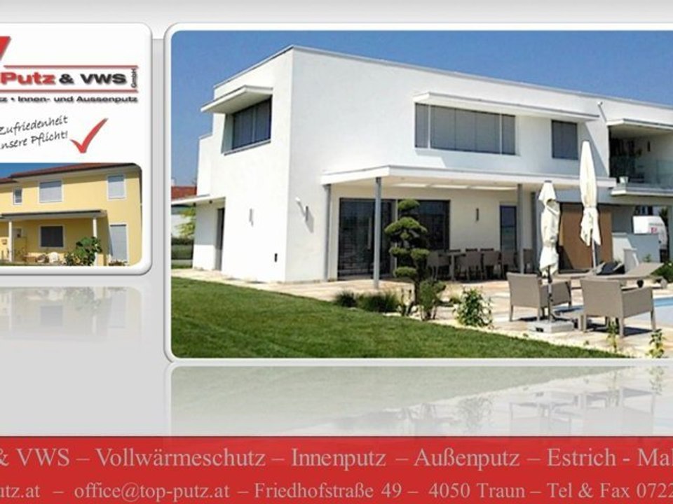 Außen-Verputze - Fassaden - Verputzfirma Linz - OÖ
