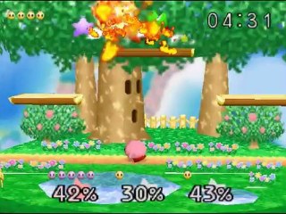 Super Smash Bros  Jugando  con  Kirby