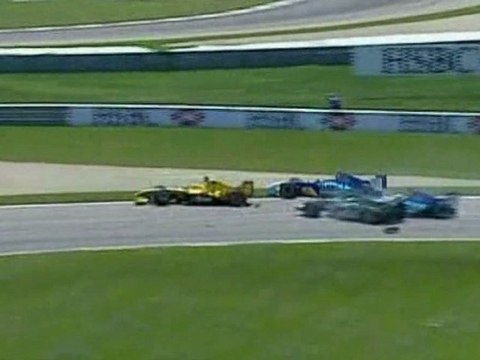 Formula 1 USA 2004 Crash Start