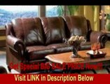 BEST PRICE Princeton 100 % Top Grain Leather Sofa in a Tri-Tone Finish