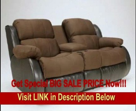 BEST PRICE Presley- Two Tone Espresso Reclining Loveseat