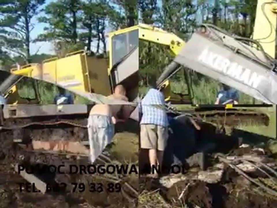 LAWETA GORZÓW, ANHOL, AKCJA KOPARKA LASKOWO