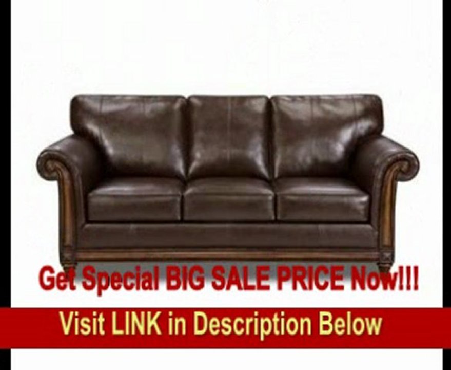 SPECIAL DISCOUNT Simmons San Diego Coffee Leather Sofa