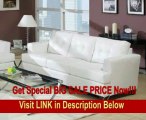 SPECIAL DISCOUNT Contemporary White Bonded Leather Sofa by Acme Furniture