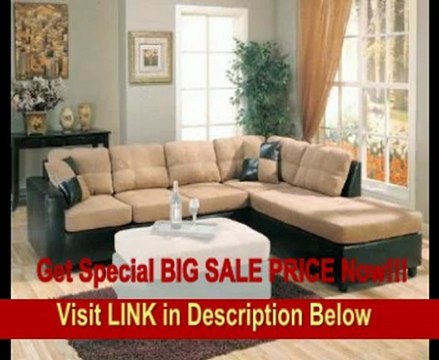 SPECIAL DISCOUNT Harlow Right L-Shaped Two Tone Sectional Sofa by Coaster Furniture