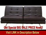 BEST PRICE Gold Sparrow Memphis Dark Brown Double Cushion Futon Sofa Bed