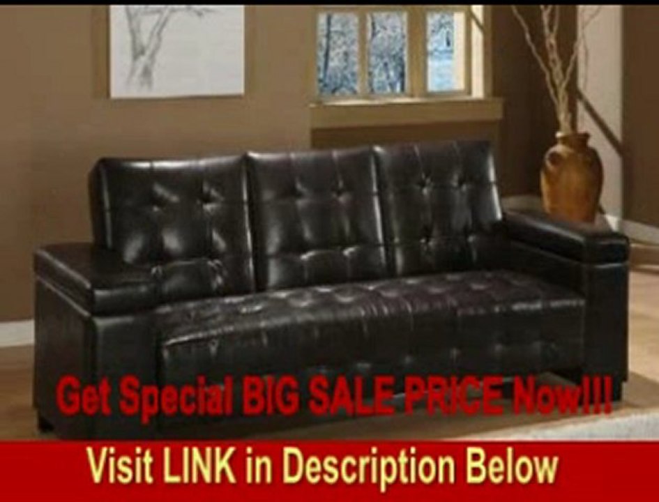 BEST PRICE San Diego Vinyl Convertible Sofa