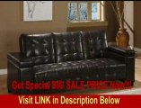 BEST PRICE San Diego Vinyl Convertible Sofa