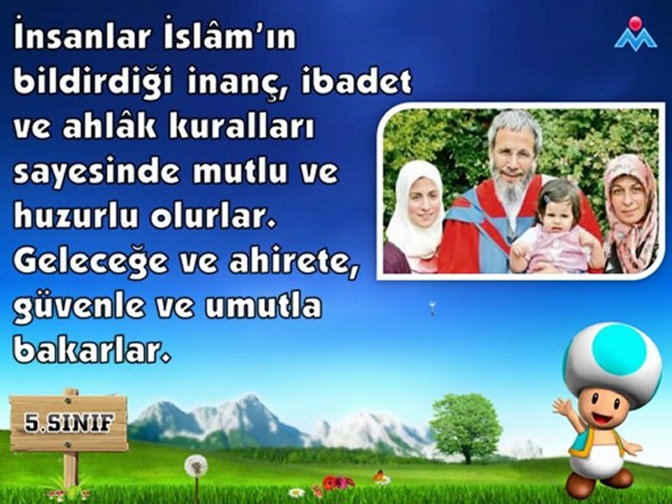 Temel Dini Bilgiler Dersi-2.Hafta Konu Anlatımı Sesli Video Sunu (s.v.s)