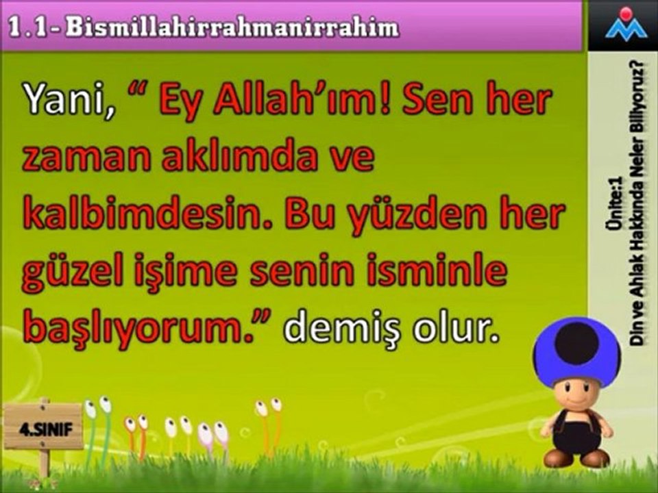 4.Sınıf 2.Hafta Ders Konu Anlatım Sesli Video Sunusu-2