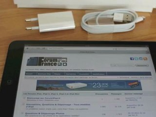 Déballage Unboxing iPad mini noir