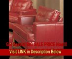 BEST PRICE Sofa Chair with Wooden Legs Contemporary Red Leather