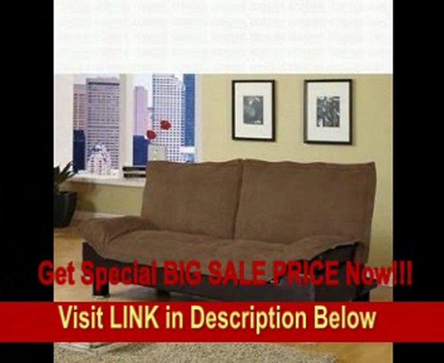 Coaster Coaster Futon Sofa Bed in Brown Fabric FOR SALE