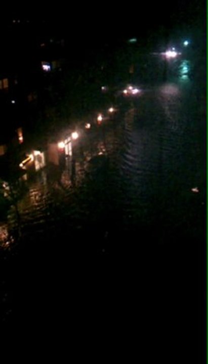 Superstorm Sandy Hits Hoboken New Jersey 10/29/2012