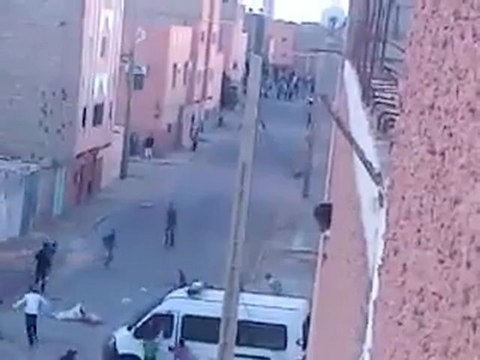 intifada 01/11/2012 Layoune au territoire occupé du Sahara Occidental