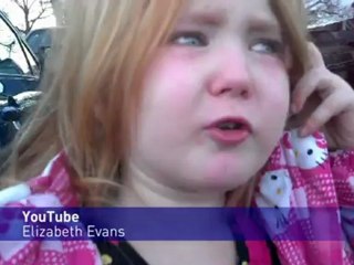 Little girl cries over Obama v Romney
