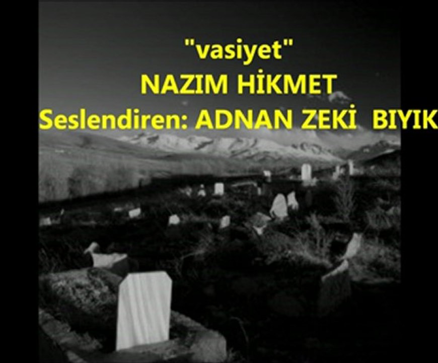 MÜFTÜDEN NAZIM HİKMET ŞİİRİ-VASİYET