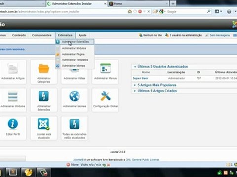 Projeto AtomTech no CMS Joomla! - 03 Criando Template
