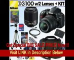 Nikon D3100 14.2MP Digital SLR Camera with 18-55mm f/3.5-5.6G AF-S DX VR and 55-200mm f4-5.6G ED AF-S DX Zoom-Nikkor Lenses + EN-EL14 Battery + 16GB Deluxe Accessory Kit